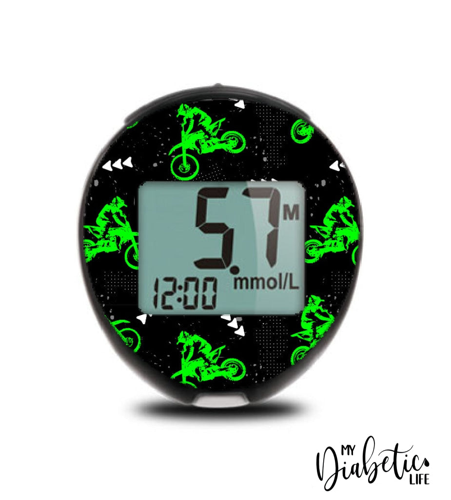 Dirt Bike - True Metrix Go Peel Skin And Decal Glucose Meter Sticker Go