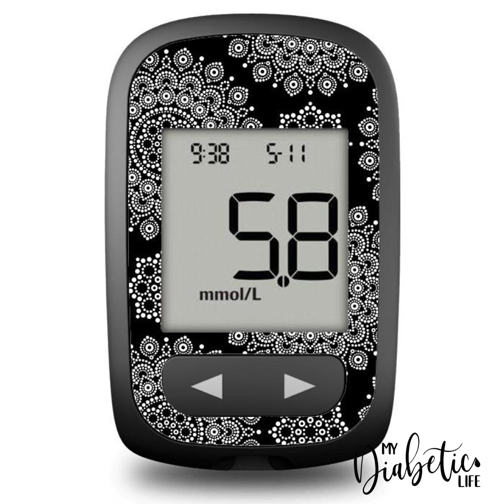 Dot Mandala - Accu-Chek Guide Me Peel Skin And Decal Glucose Meter Sticker