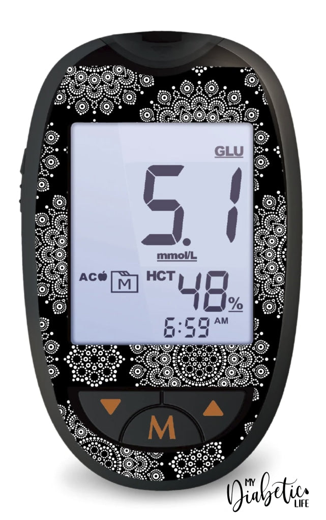 Dot Mandala - Glucokey Connect Peel Skin And Decal Glucose Meter Sticker