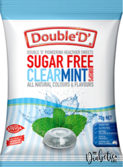 Double D - Sugar Free Butter Candy Drops 70G Packet Confectionery