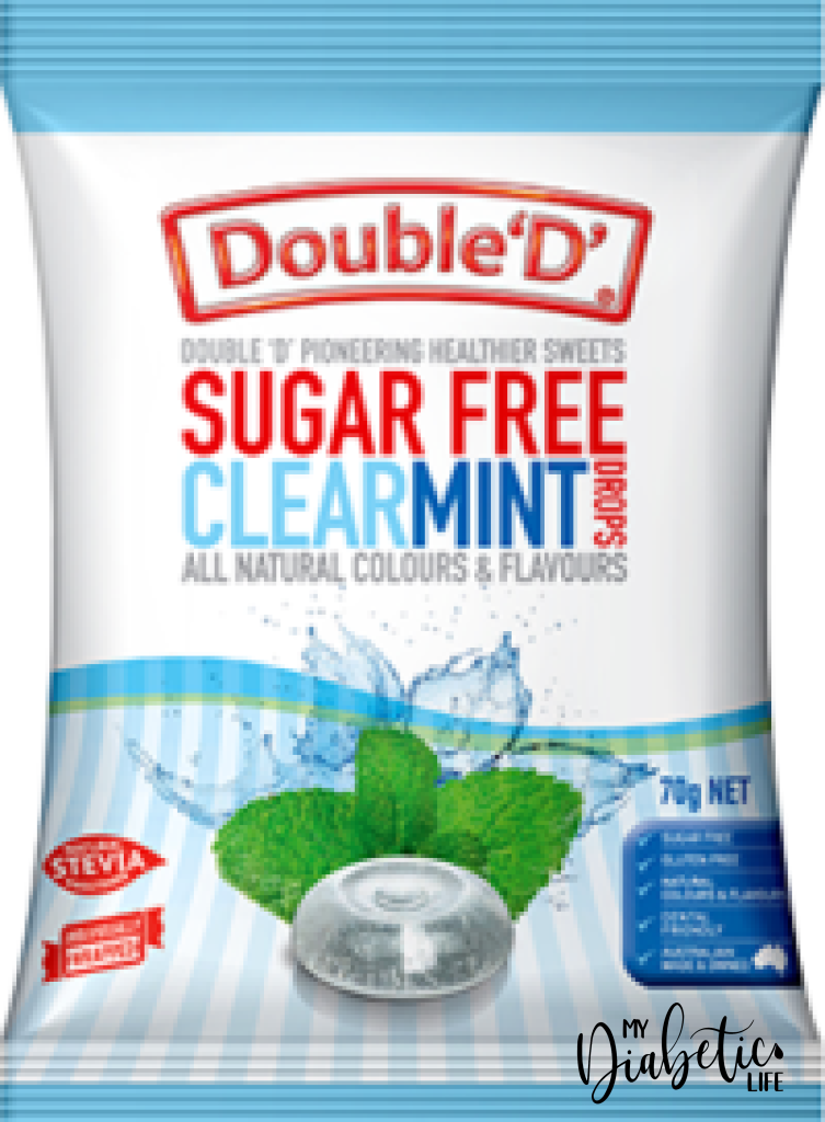 Double D - Sugar Free Butter Candy Drops 70G Packet Confectionery