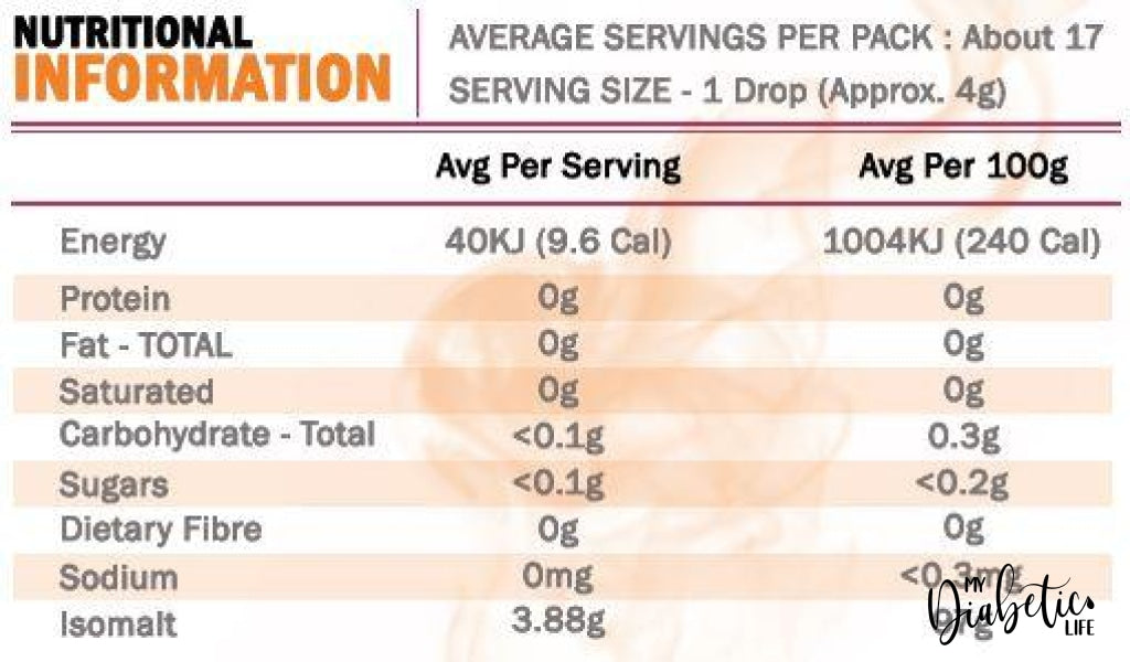 Double D - Sugar Free Fruit Drops 70G Packet Confectionery