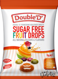 Double D - Sugar Free Fruit Drops 70G Packet Confectionery