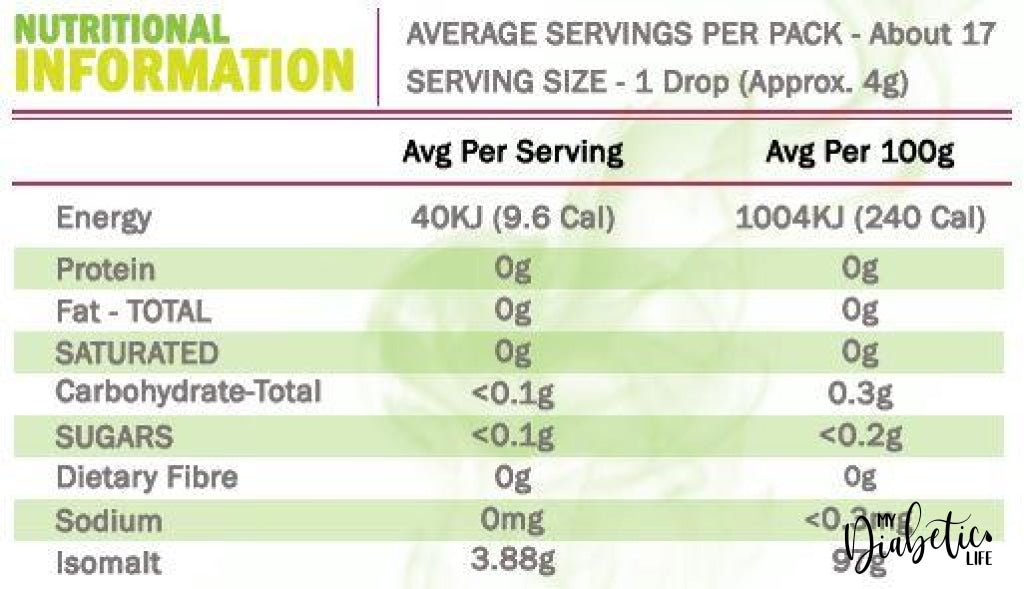 Double D - Sugar Free Lemon N Lime Drops 70G Packet Confectionery