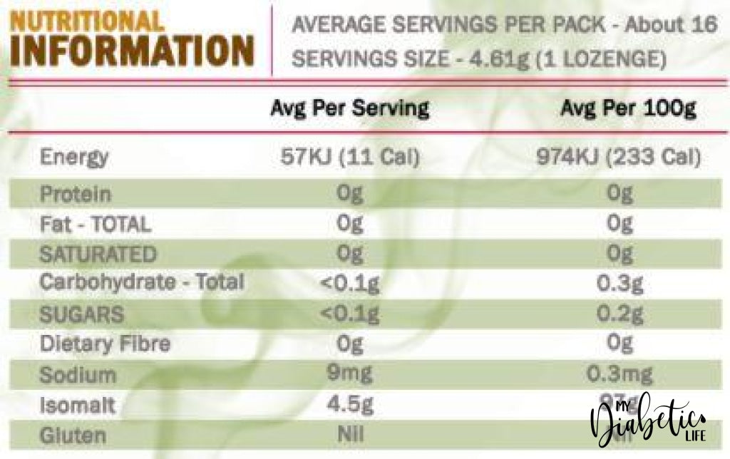 Double D - Sugar Free Soothing Eucalyptus Menthol Lozenges 70G Packet Confectionery