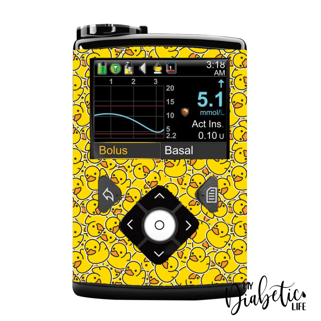 Duck Fiabetes - Medtronic Pump (630/640/670/770) Sticker Full Cover W/clip 630/640/670