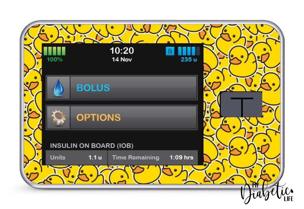 Duck Fiabetes - Tandem T:slim X2 Pump Sticker X2