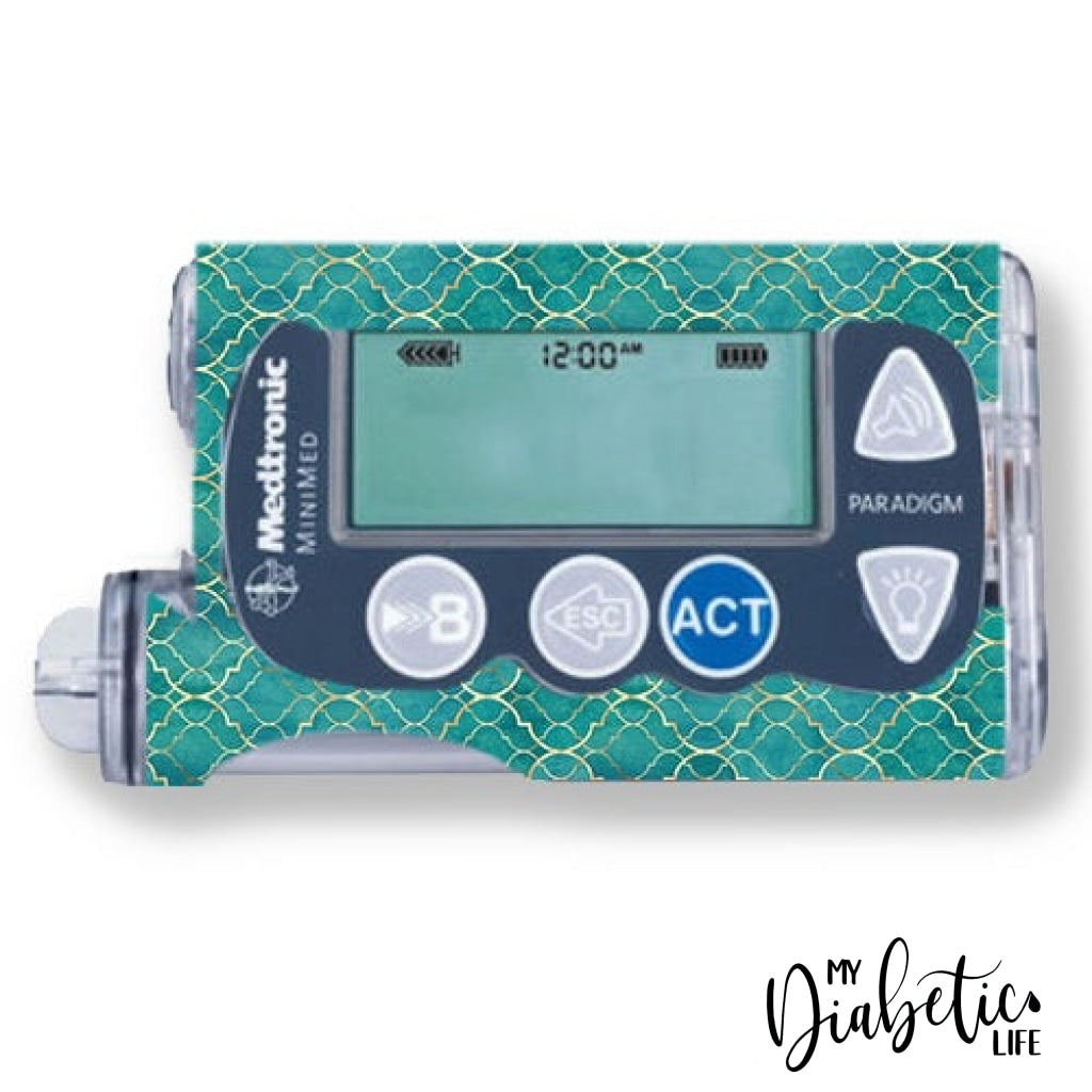 Emeralds In Morocco - Medtronic Paradigm Series 7 Skin And Decal Insulin Pump Sticker