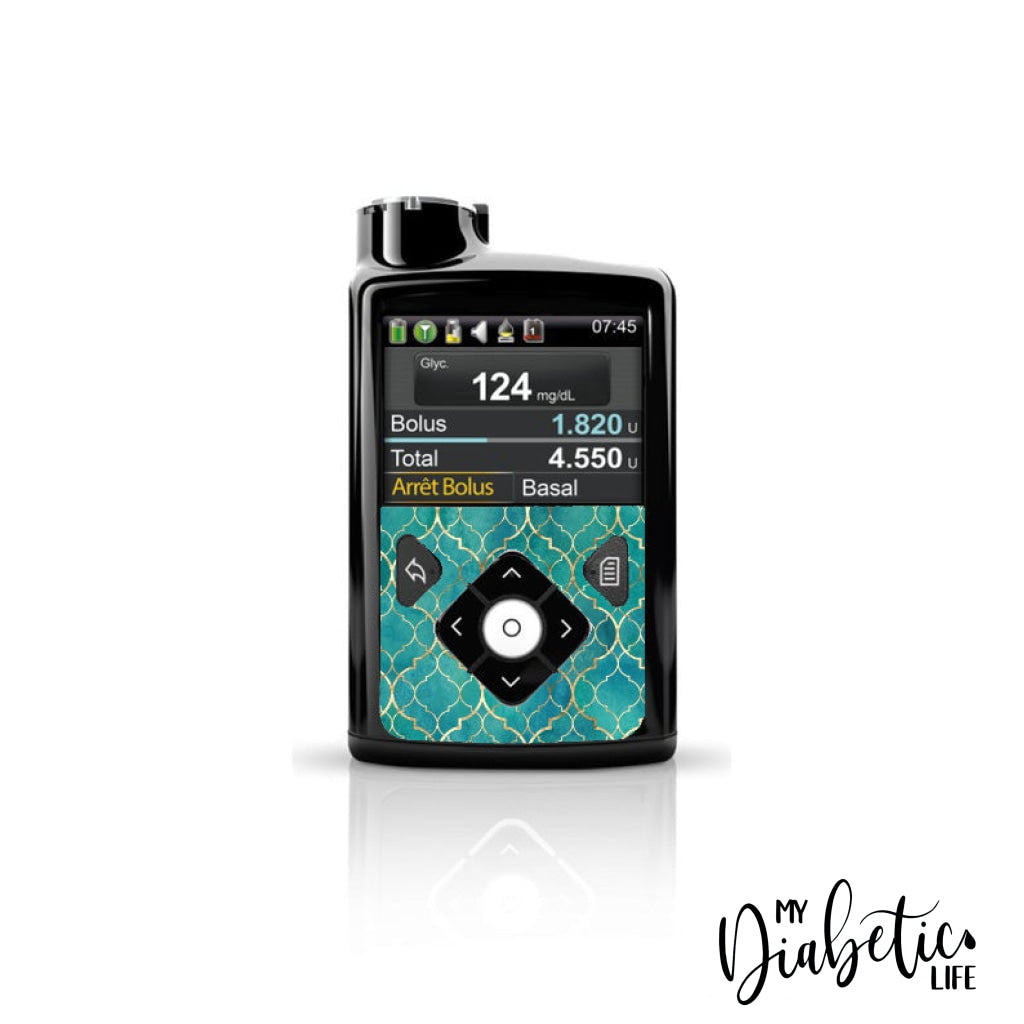 Emeralds In Morocco - Medtronic Pump (630/640/670/770) Sticker Front Mini 630/640/670