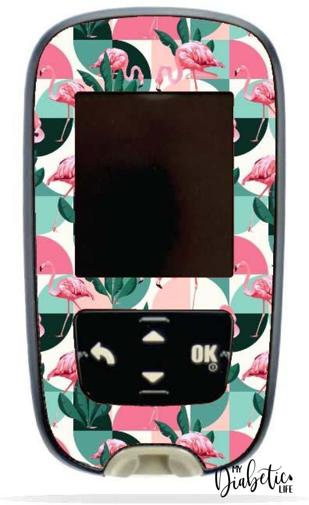 Flamingoos - Accu-Chek Guide Peel Skin And Decal Glucose Meter Sticker