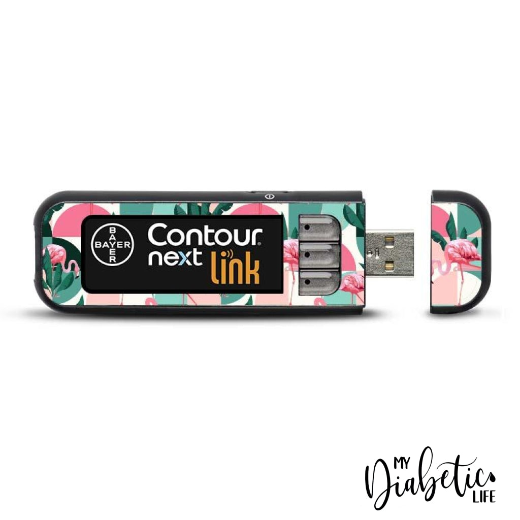Flamingoo - Contour Next Link Usb Peel Skin And Decal Glucose Meter Sticker