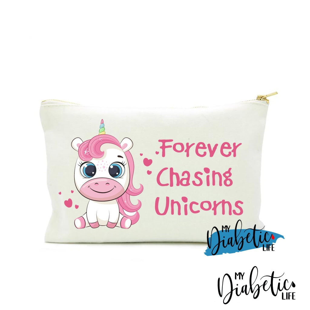 Forever Chasing Unicorns- Insulin test kit bag, diabetes accessories, storage bag for medication - MyDiabeticLife
