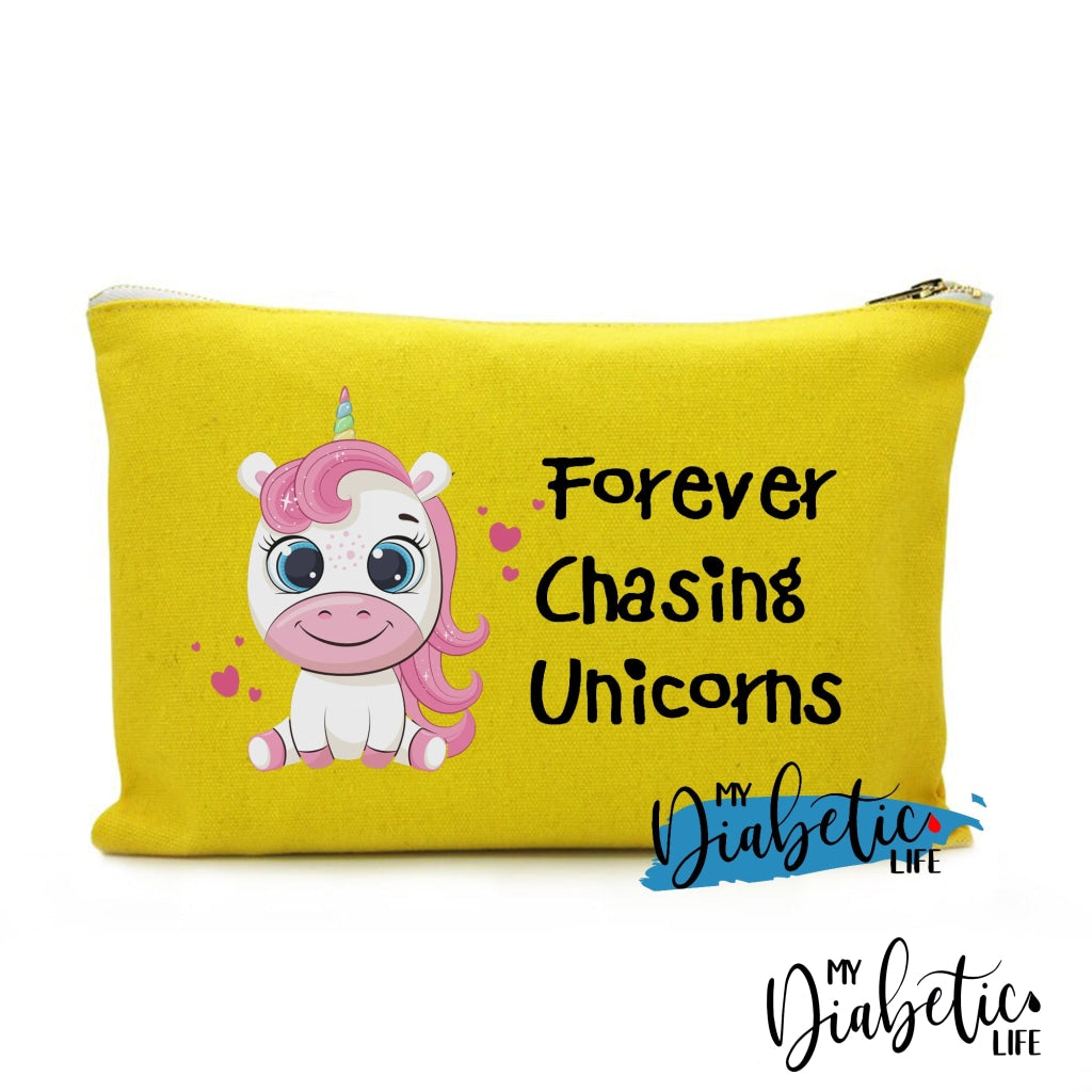 Forever Chasing Unicorns - Carry All Storage Bag Yellow Storage Bags
