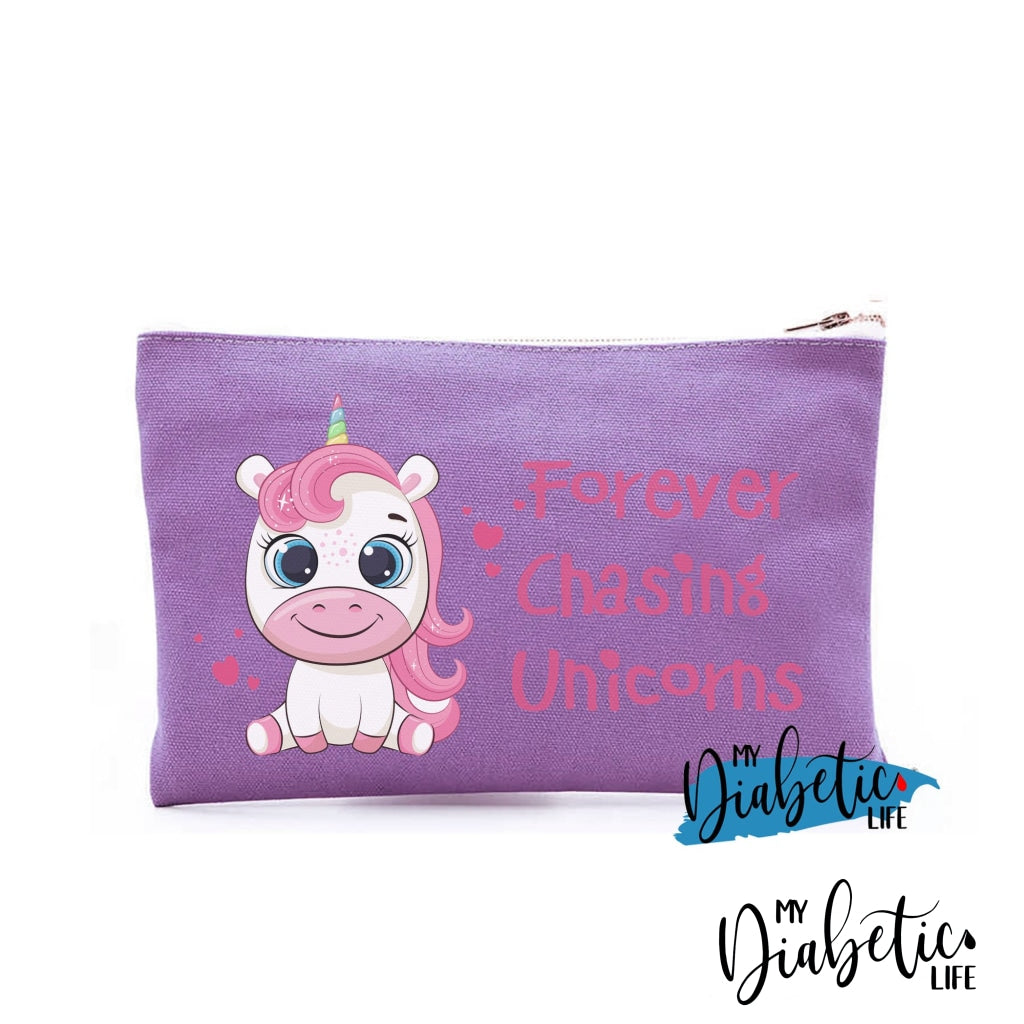 Forever Chasing Unicorns- Insulin test kit bag, diabetes accessories, storage bag for medication - MyDiabeticLife