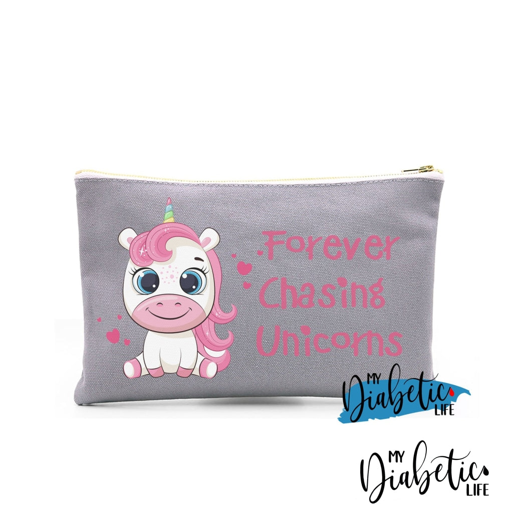 Forever Chasing Unicorns- Insulin test kit bag, diabetes accessories, storage bag for medication - MyDiabeticLife