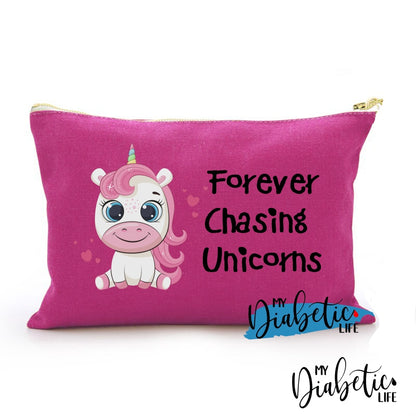 Forever Chasing Unicorns - Carry All Storage Bag Dark Pink Storage Bags