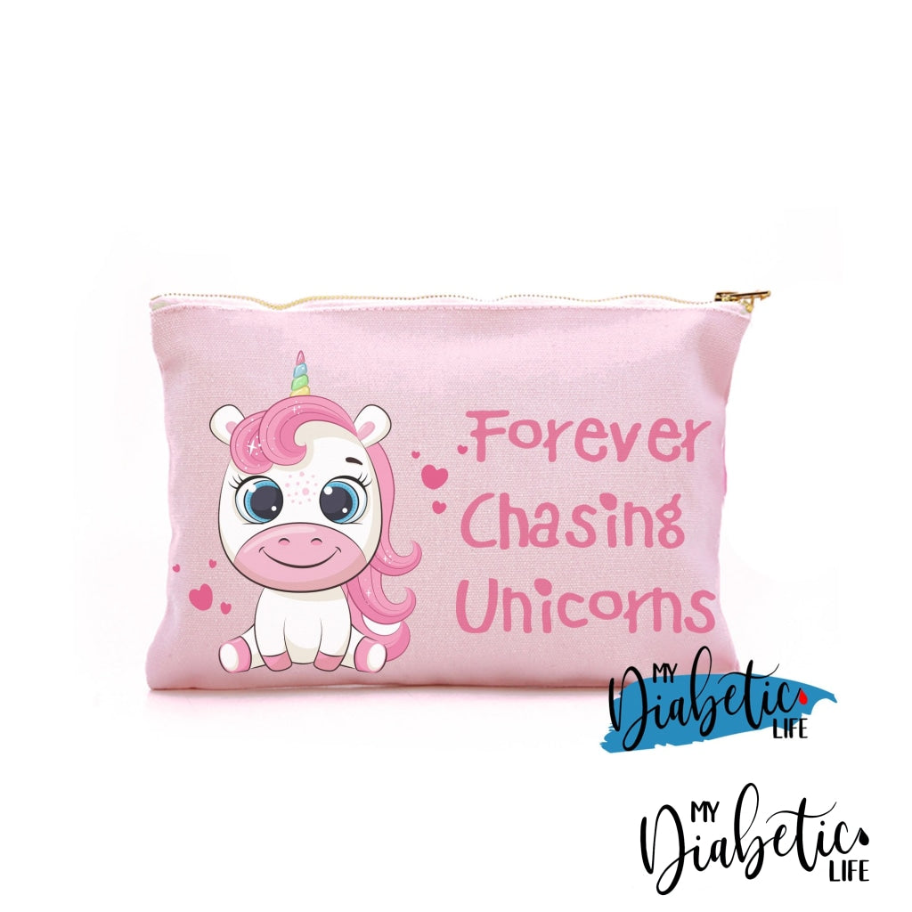 Forever Chasing Unicorns- Insulin test kit bag, diabetes accessories, storage bag for medication - MyDiabeticLife