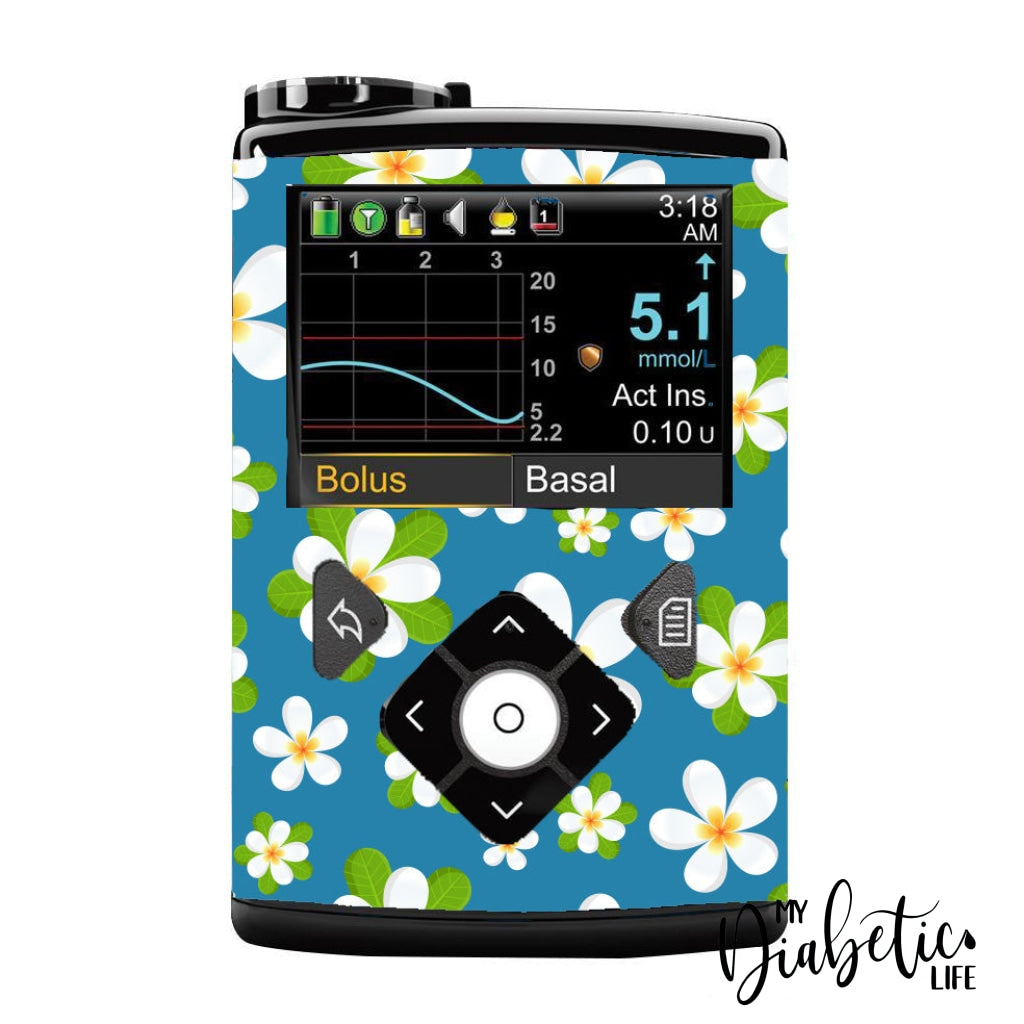 Frangipanis - Medtronic Pump (630/640/670/770) Sticker Full Cover W/clip 630/640/670