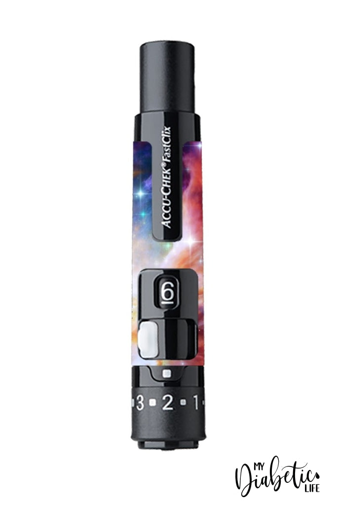 Galaxy - Accuchek Fast-Clix Lancet Device Peel Skin And Decal Sticker