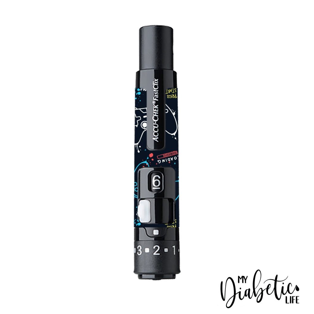 Game Over - Accu-Chek Fast-Clix Sticker Accuchek