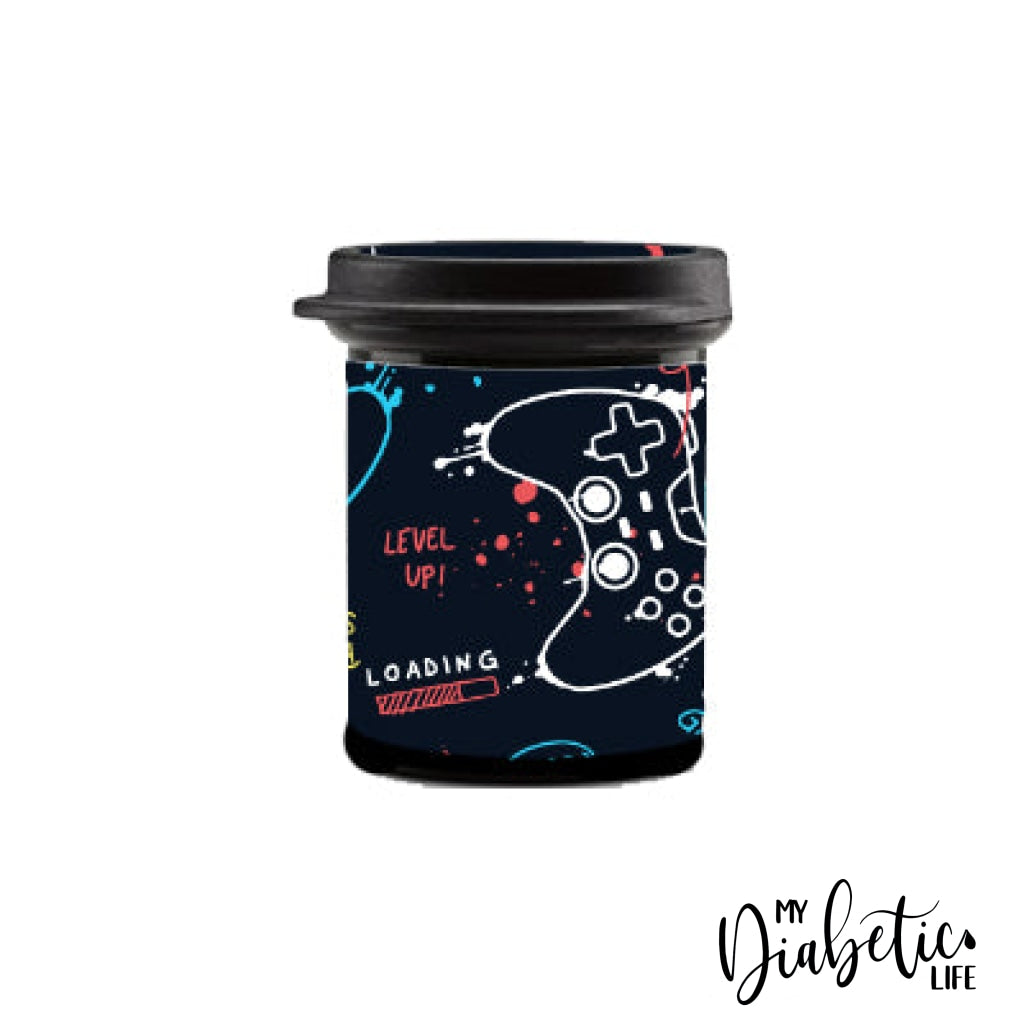 Game Over - Test Strip Canister Sticker Container