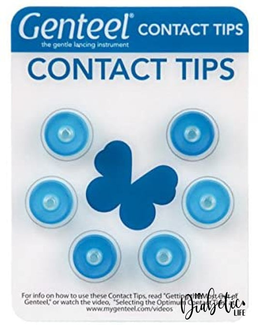 Genteel Contact Tips - Blue Lancing Devices