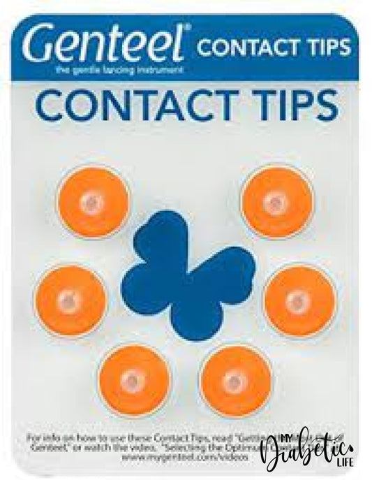 Genteel Contact Tips - Orange Lancing Devices