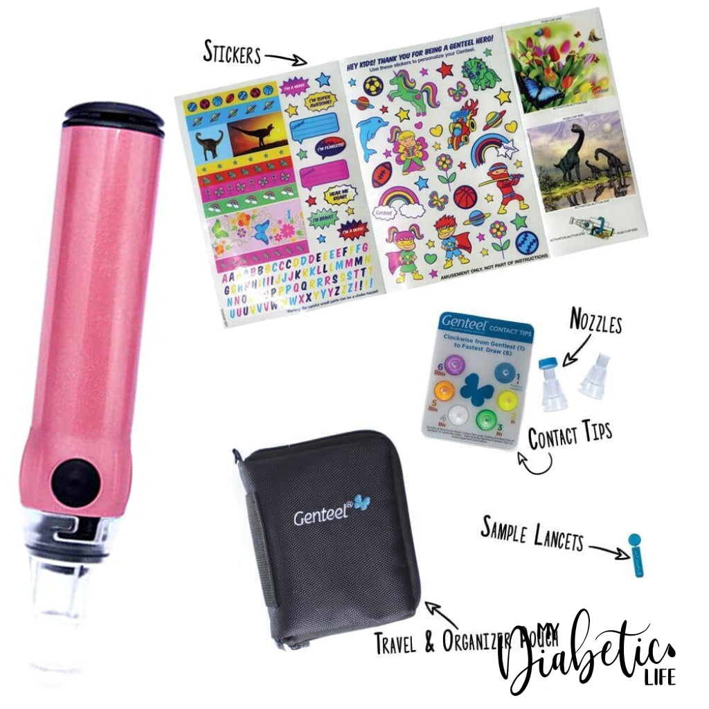 Genteel Plus - Princess Pink Lancing Devices