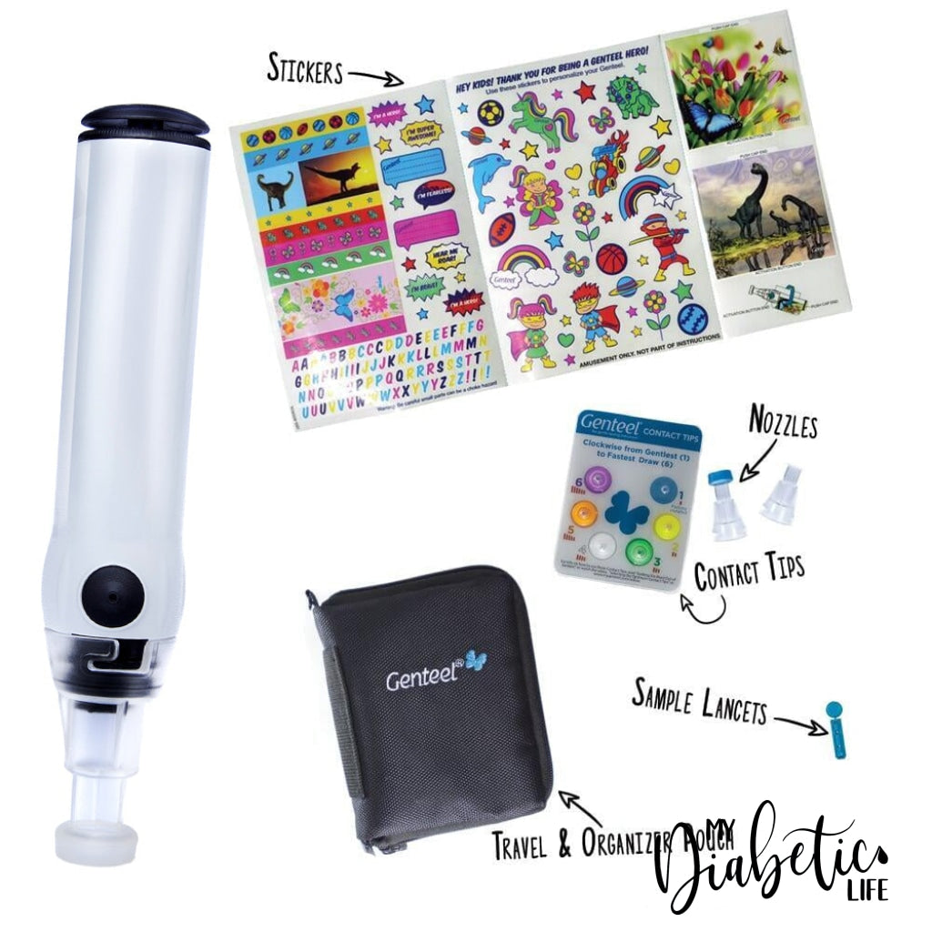 Genteel Plus - Willow White Lancing Devices