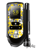 Geo Spots Grey & Yellow - Accu-chek Mobile Peel, skin and Decal, glucose meter sticker - MyDiabeticLife
