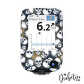 Glitter And Skulls - Freestyle Libre Peel Skin Decal Glucose Meter Sticker Freestyle