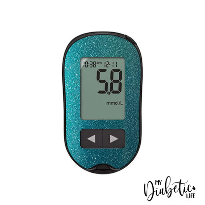 Glitter - Pick your favourite colour - Accu-chek Performa Peel, skin and Decal, glucose meter sticker - MyDiabeticLife