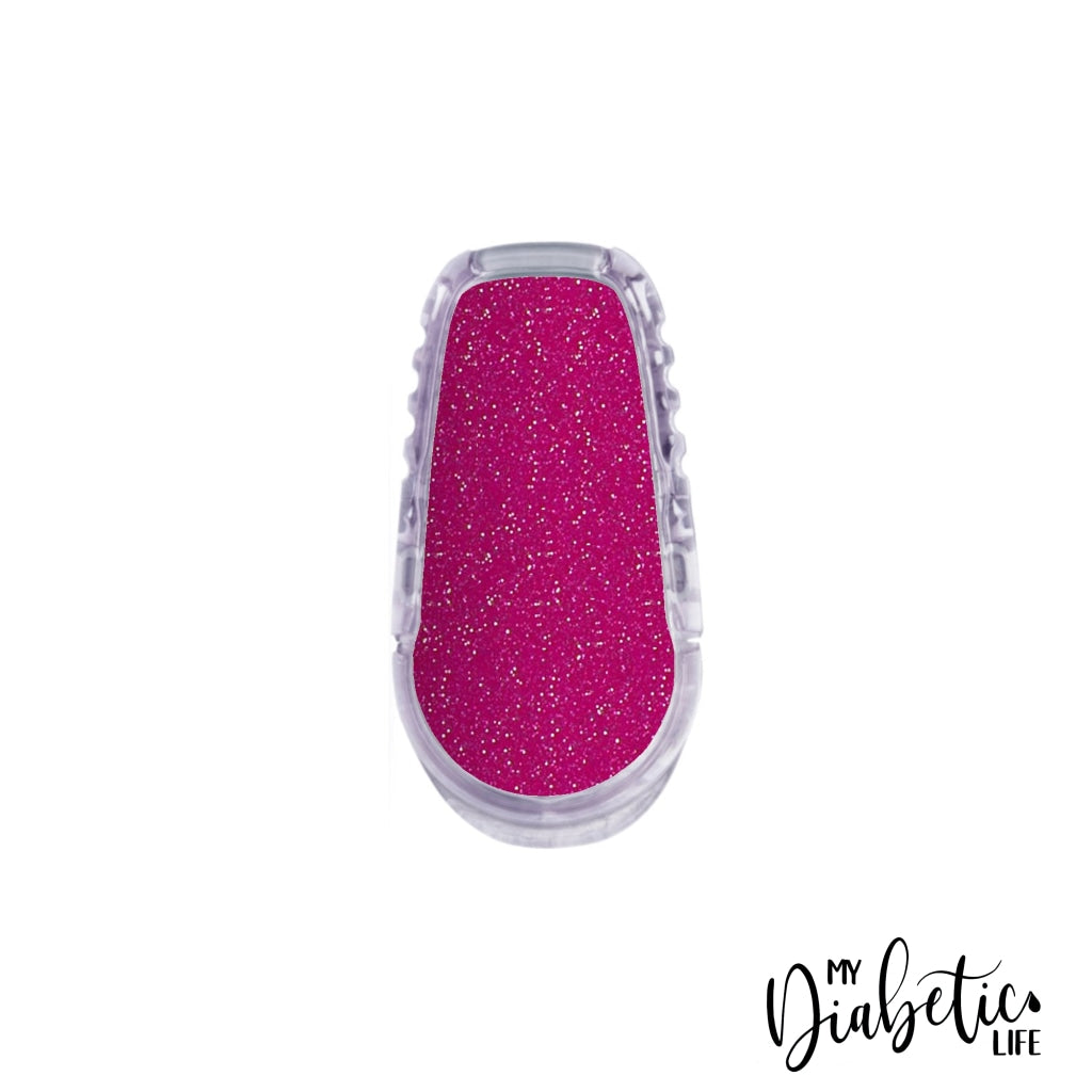 Glitter - Dexcom G6 Sticker Pick Your Favourite Colour One / Pink