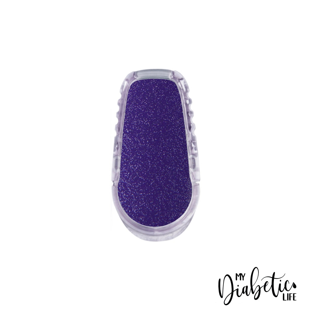 Glitter - Choose Your Colour Dexcom G6 Sticker One / Purple