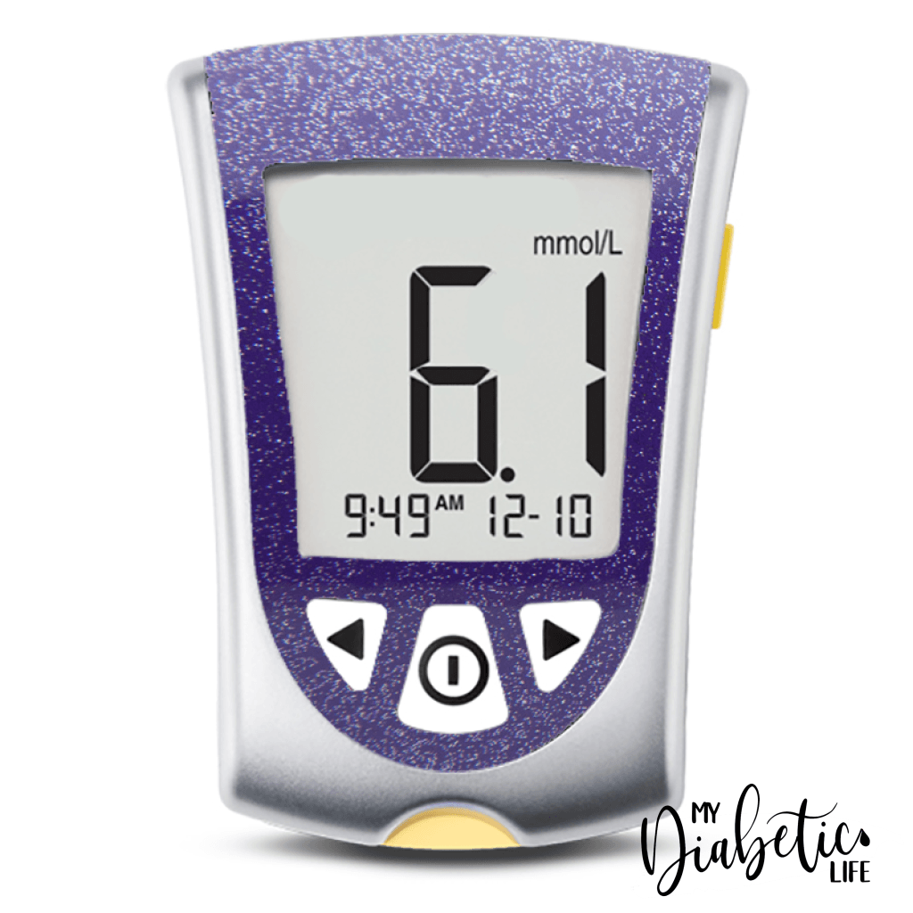 Glitter Colours - Freestyle Optium Peel, skin and Decal, glucose meter sticker - MyDiabeticLife
