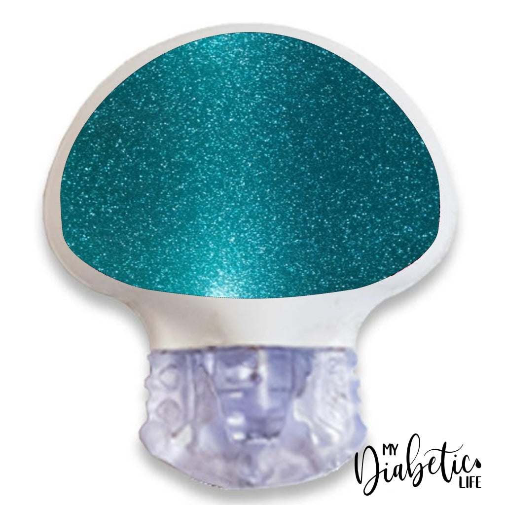 Glitter - Choose Your Colour Medtronic Enlite Sticker Turquoise