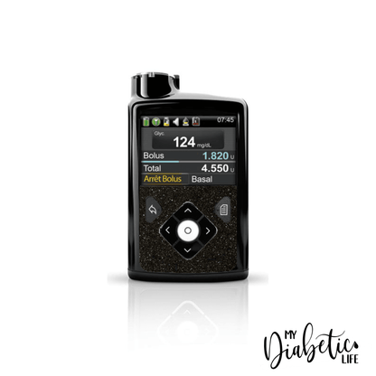 Glitter - Medtronic 640 Peel, skin and Decal, Insulin pump sticker - MyDiabeticLife