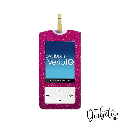Glitter - Choose Your Colour Onetouch Verio Iq Sticker Pink One Touch
