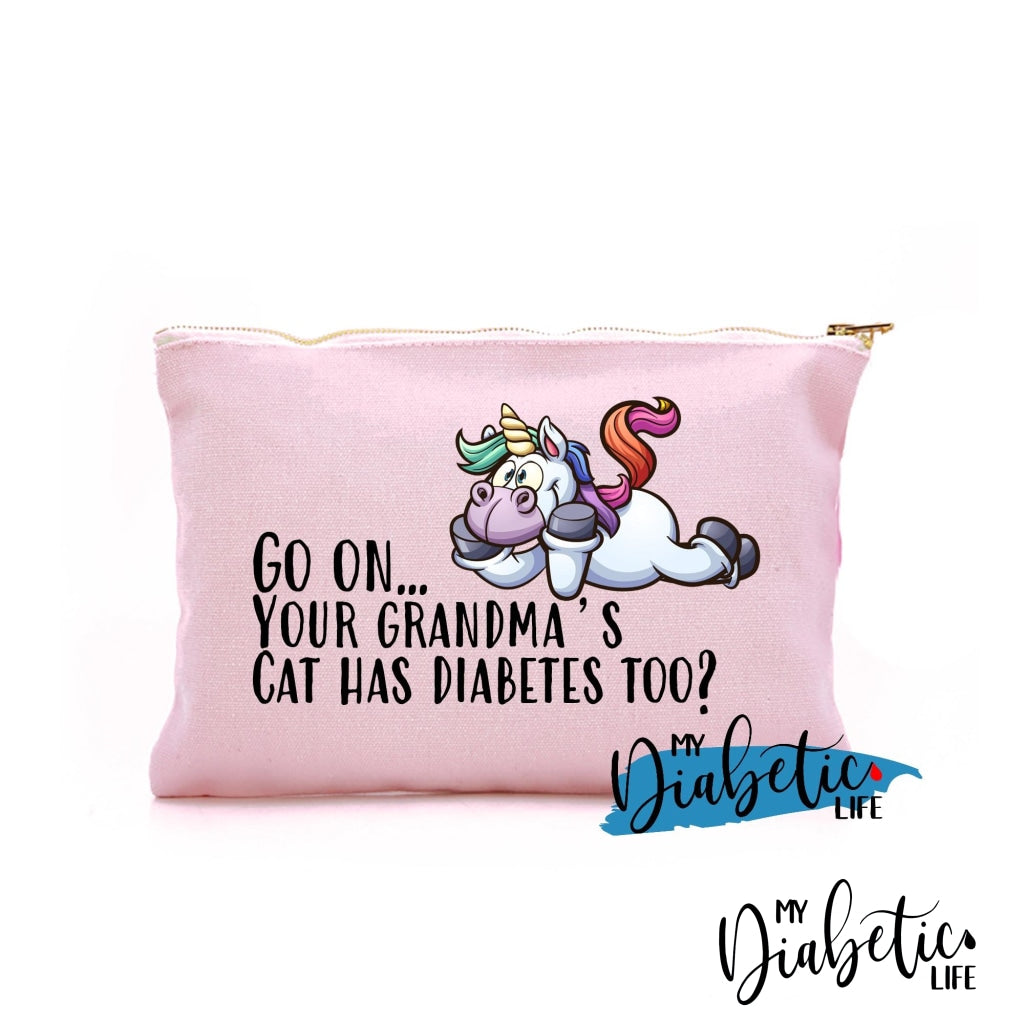 Go On.. Tell Me How Your Grandmas Cat Has Diabetes Too - Carry Bag Diabetic Accessories Storage For