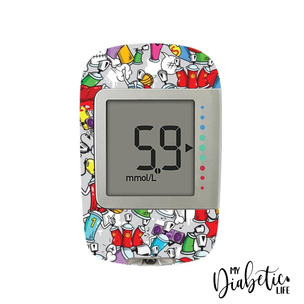 Graffiti - Accu Chek Instant S Sticker Accu-Chek