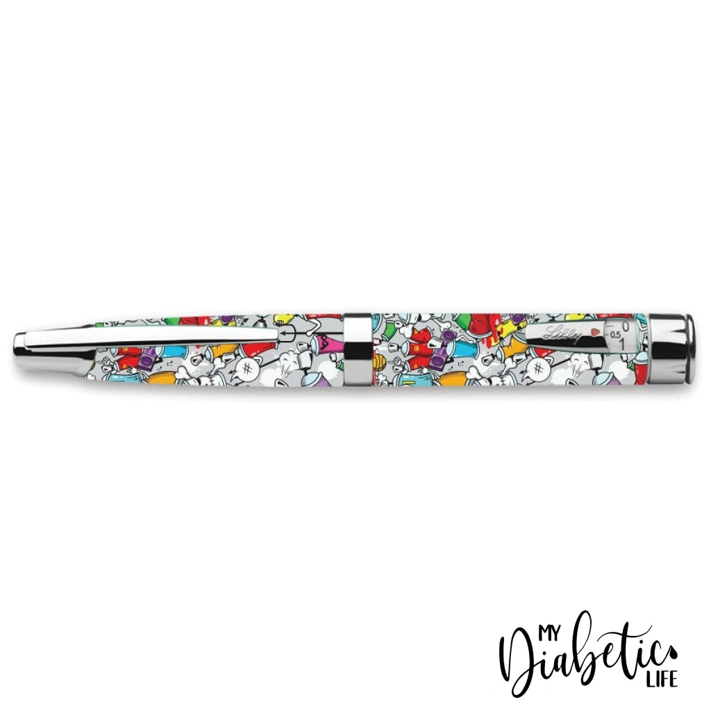 Graftti - Humapen Luxura Insulin Pen Peel Skin Decal Sticker Cover