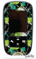 Green Grunge - Accu-Chek Guide Peel Skin And Decal Glucose Meter Sticker