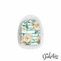 Hampton Teal & Roses - Omnipod Peel, skin and Decal, insulin pump sticker - MyDiabeticLife