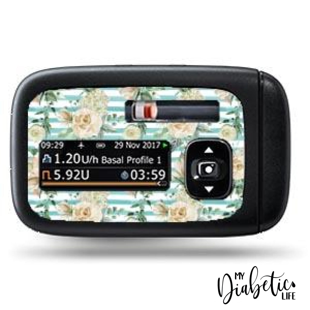 Hamptons - Accu-Chek Insight Peel Skin And Decal Insulin Pump Sticker Accu-Chek