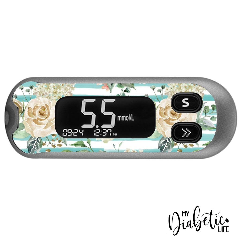 Hamptons - CareSens N Pop - Peel, skin and Decal, glucose meter sticker - MyDiabeticLife
