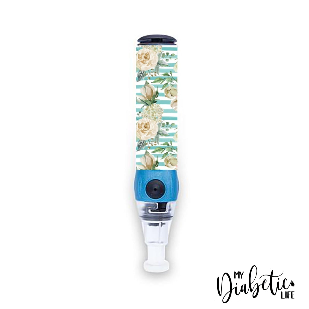 Hamptons - Genteel Lancing Device Peel, Decal, Skin, sticker - MyDiabeticLife