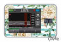 Hamptons Teal & Roses - Tandem Tslim x2 Pump Peel, skin and Decal, insulin pump sticker - MyDiabeticLife