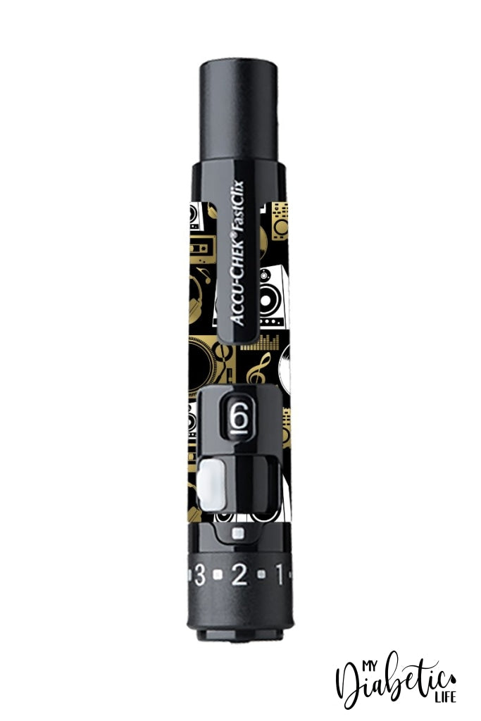 Hey Dj - Accuchek Fast-Clix Lancet Device Peel Skin And Decal Sticker