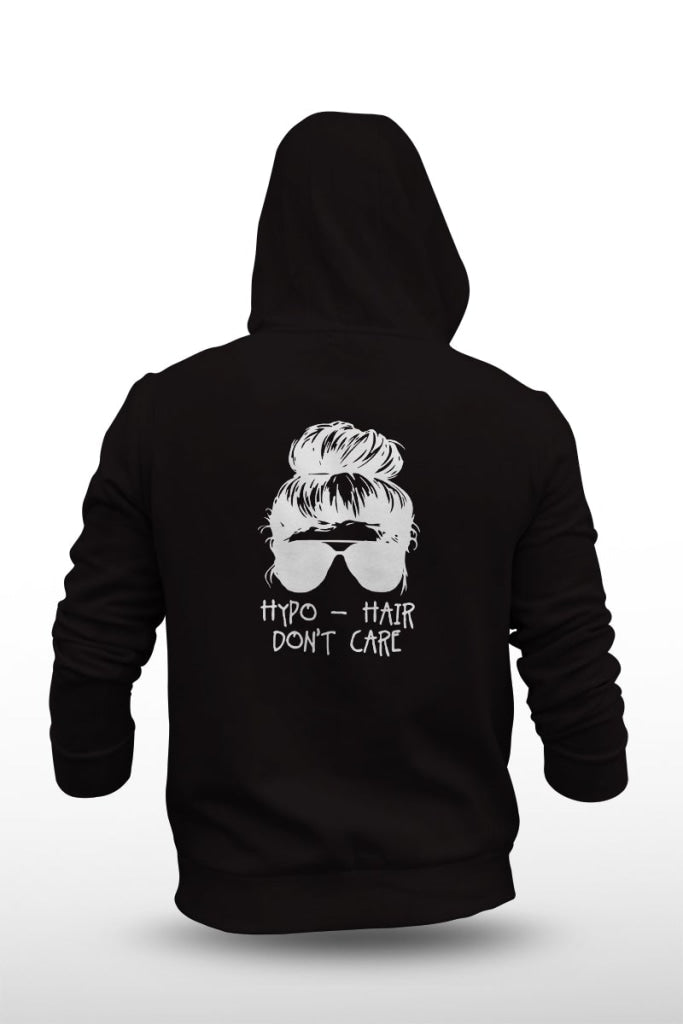 Hypo Hair Dont Care - Diabetes Awareness Medical Conditions Type One Diabetic Basic Hoodie Unisex