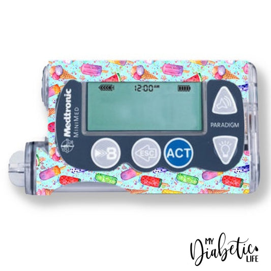 Ice Creamery- Medtronic Paradigm Series 7 Skin And Decal Insulin Pump Sticker